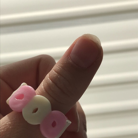 10 pack handmade pony bead rings - Picture 7 of 11